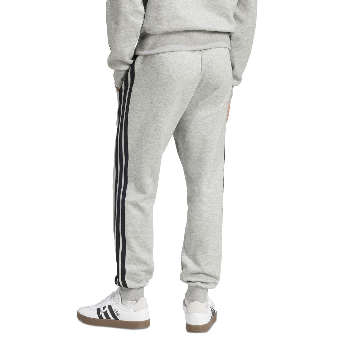 adidas Men's Essentials Regular-Fit 3-Stripes Fleece Joggers