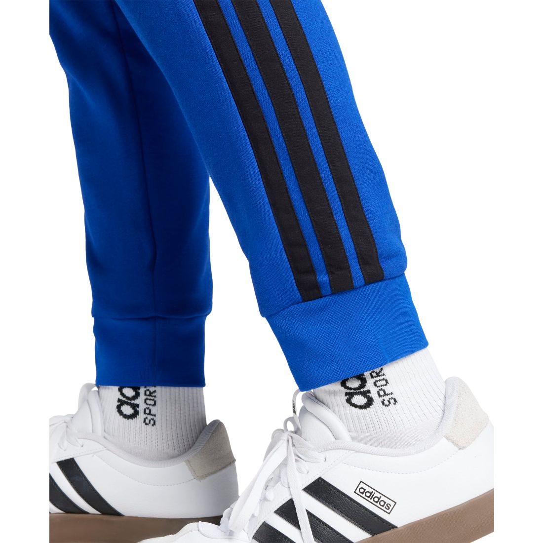 adidas Men's Essentials Regular-Fit 3-Stripes Fleece Joggers