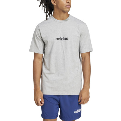 adidas Men's Essentials Regular-Fit Linear Logo Graphic T-Shirt