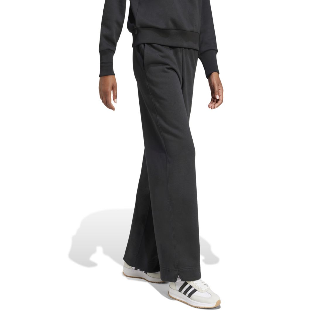 adidas Women's All Szn Fleece Loose Wide-Leg Pants