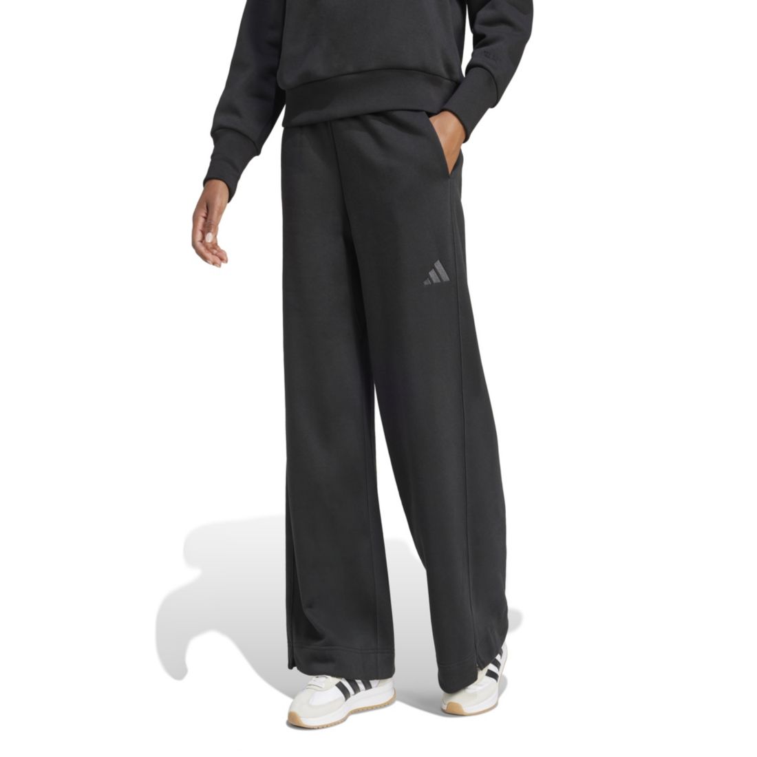 adidas Women's All Szn Fleece Loose Wide-Leg Pants