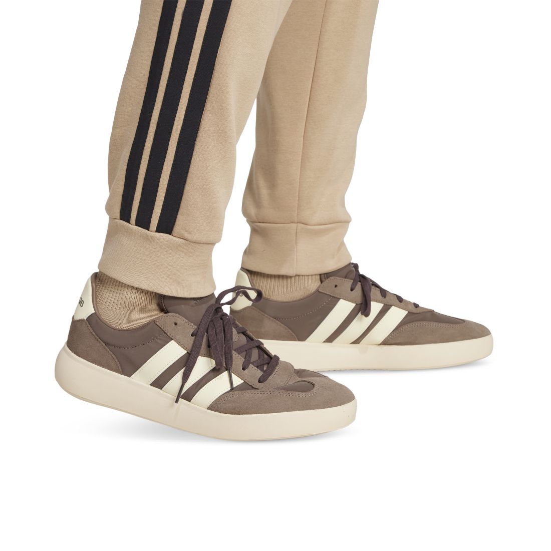 adidas Men's Essentials Regular-Fit 3-Stripes Fleece Joggers