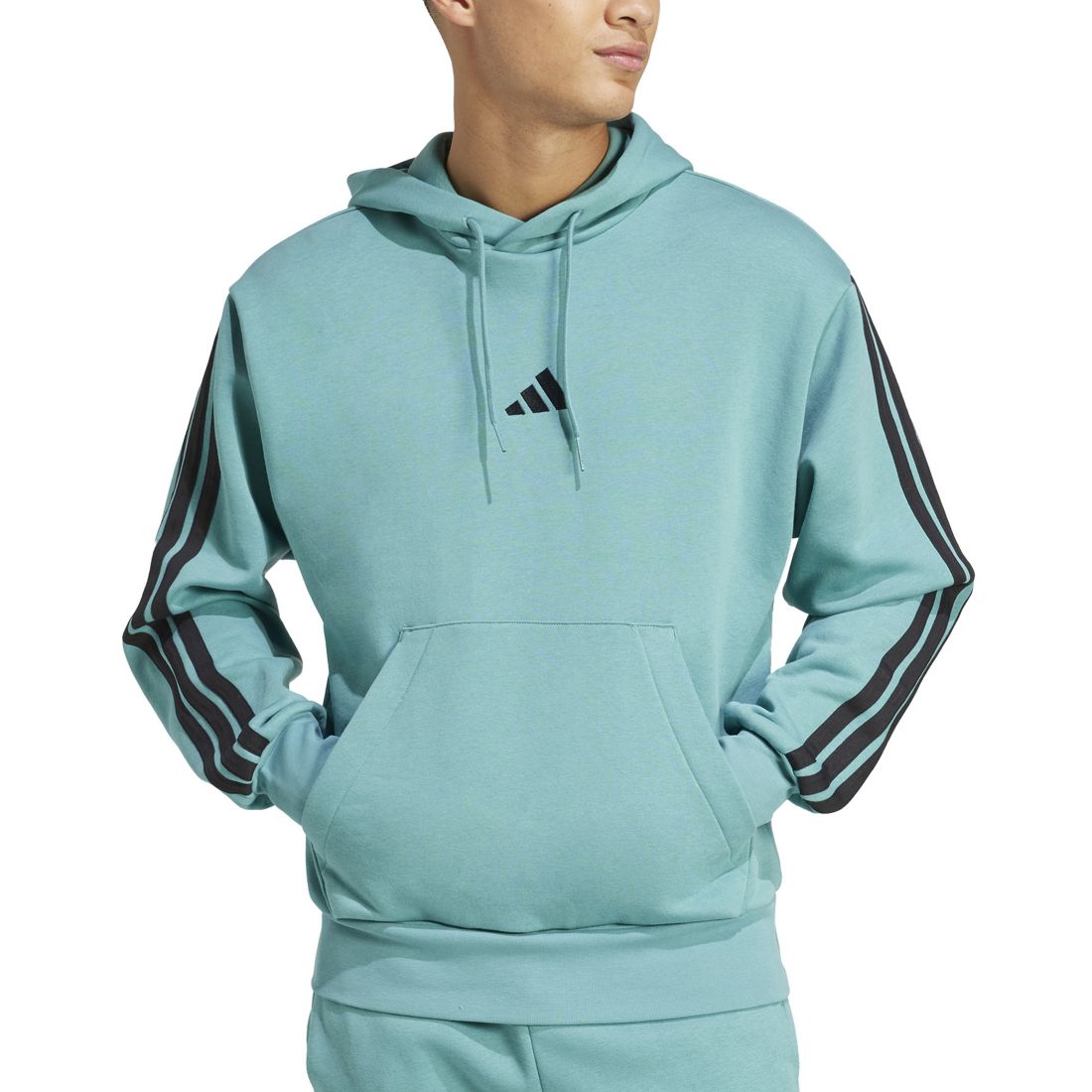 adidas Men's Essential Three Stripes Fleece Hoodie