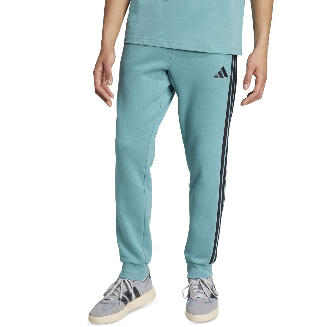adidas Men's Essentials Regular-Fit 3-Stripes Fleece Joggers
