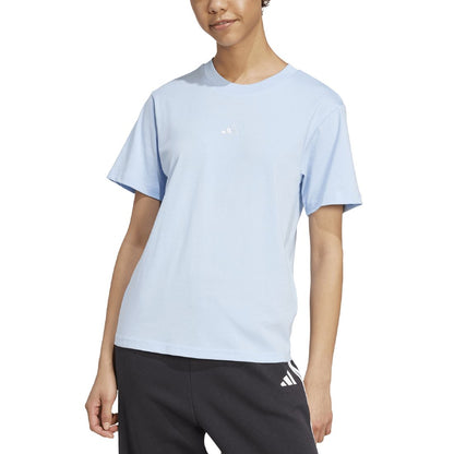 adidas Women's Short-Sleeve Cotton Crewneck Logo T-Shirt
