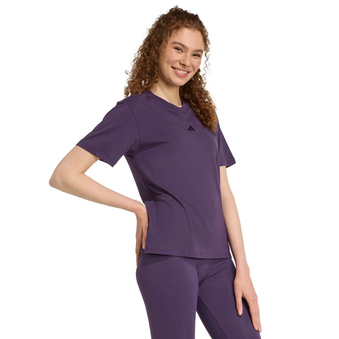 adidas Women's Short-Sleeve Cotton Crewneck Logo T-Shirt