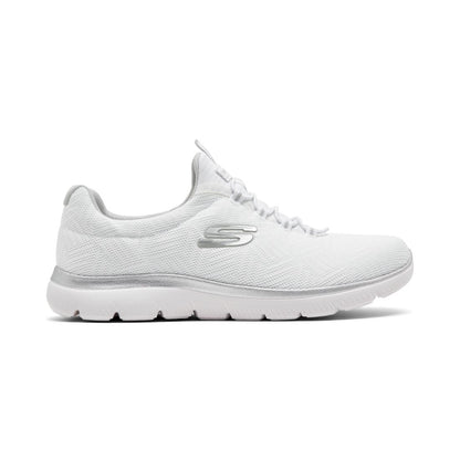 Skechers Women's Summit-Artistry Chic Wide Casual Sneakers from Finish Line - White, Silver