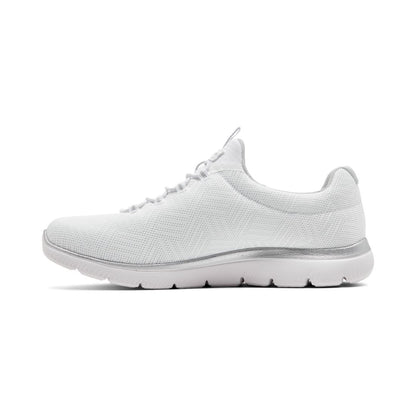 Skechers Women's Summit-Artistry Chic Wide Casual Sneakers from Finish Line - White, Silver