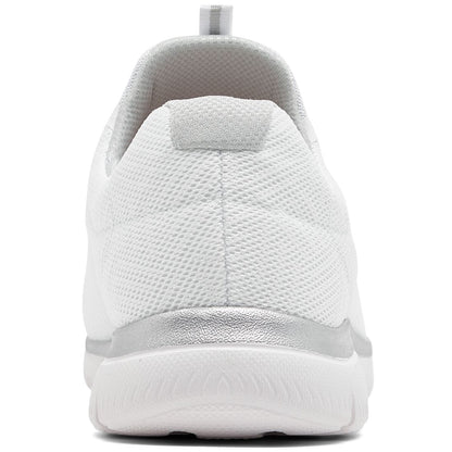 Skechers Women's Summit-Artistry Chic Wide Casual Sneakers from Finish Line - White, Silver