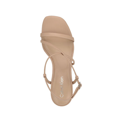 Calvin Klein Women's Ishaya Strappy Low Stiletto Sandals