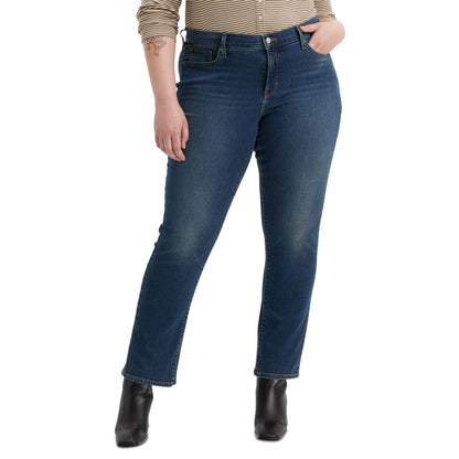 Levi's Trendy Plus Size 314 Mid-Rise Shaping Straight-Leg Jeans