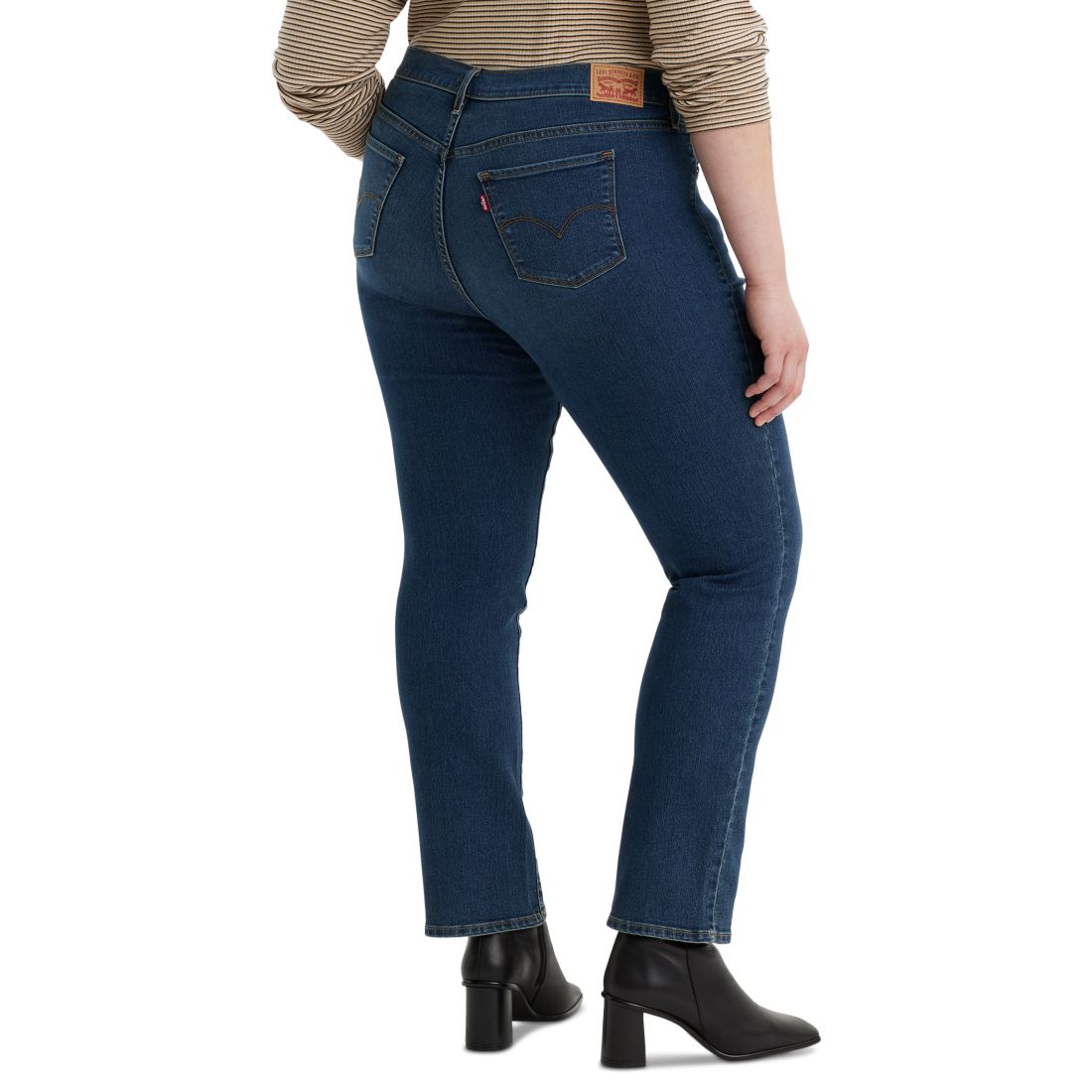 Levi's Trendy Plus Size 314 Mid-Rise Shaping Straight-Leg Jeans