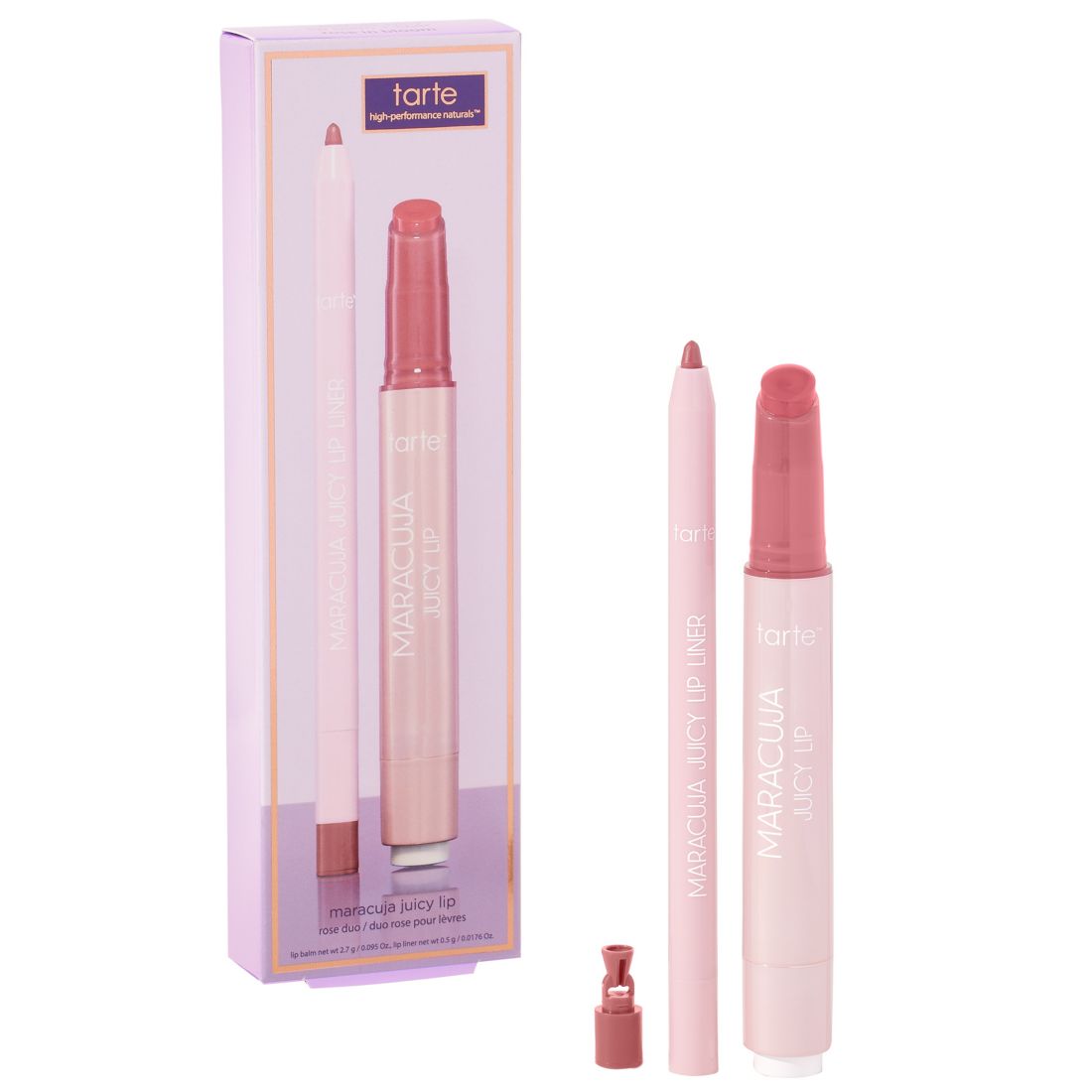 Tarte 2-Pc. Maracuja Juicy Lip Rose Lip Liner and Lip Balm Duo Set