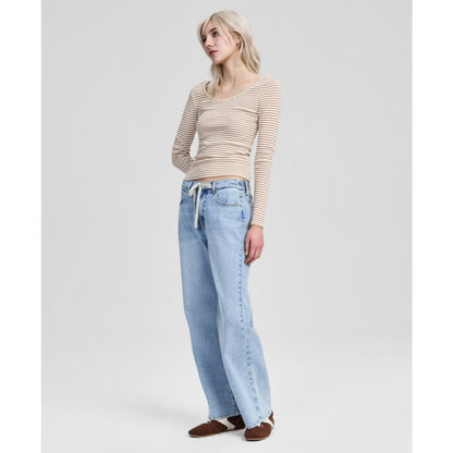 And Now This Women's Tie-Front Wide-Leg Jeans, Macy's Exclusive