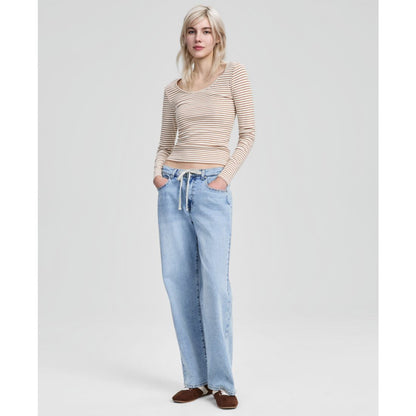 And Now This Women's Tie-Front Wide-Leg Jeans, Macy's Exclusive