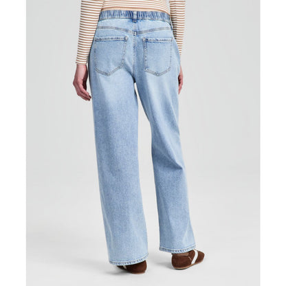 And Now This Women's Tie-Front Wide-Leg Jeans, Macy's Exclusive