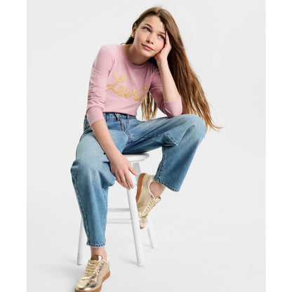 Levi's Big Girls High Rise Baggy Barrel Jeans