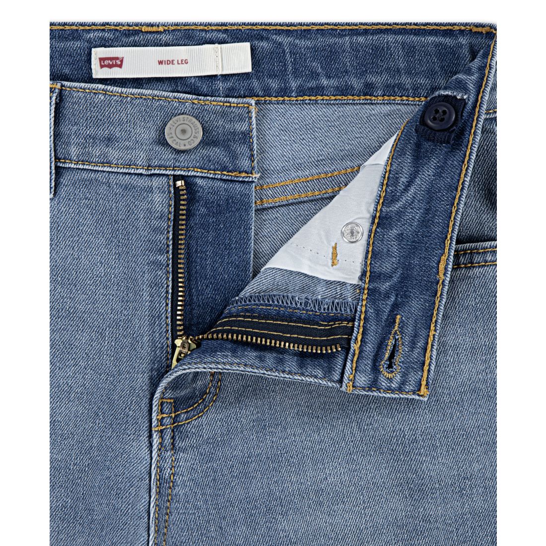 Levi's Big Girls Vintage-Like Mid Rise Wide Leg Jeans
