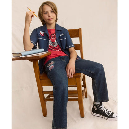 Levi's Big Boys Stay Loose Tapered Fit Patch Jeans