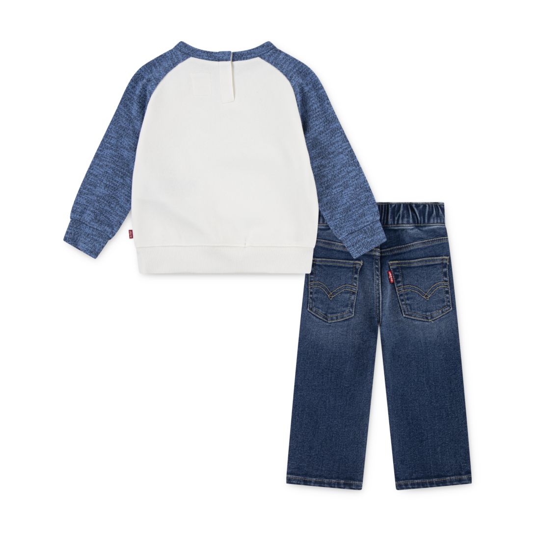 Levi's Baby Boys 2-Piece Moto Crewneck T-Shirt and Jeans Set