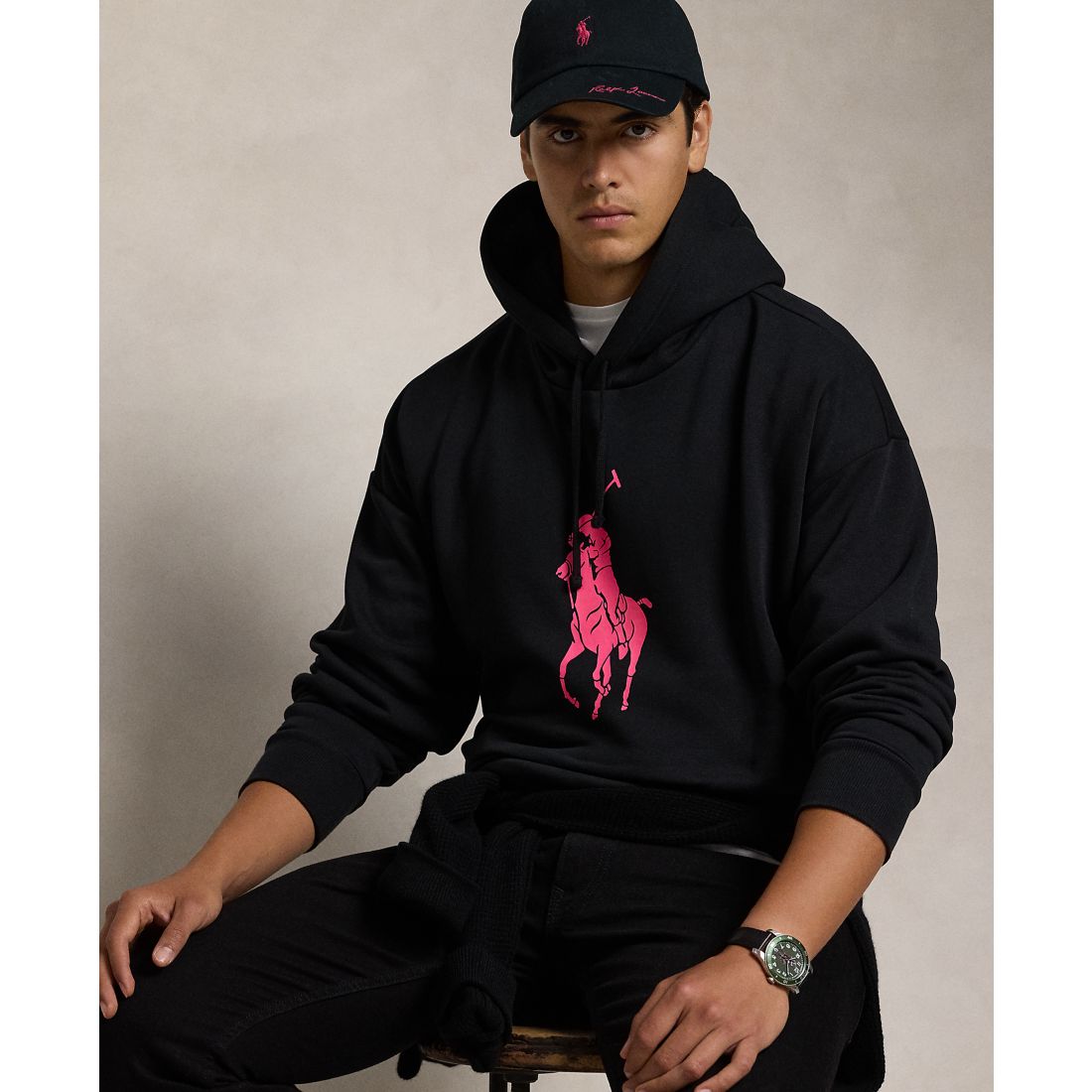 Polo Ralph Lauren Men's Pink Pony Relaxed-Fit Hoodie