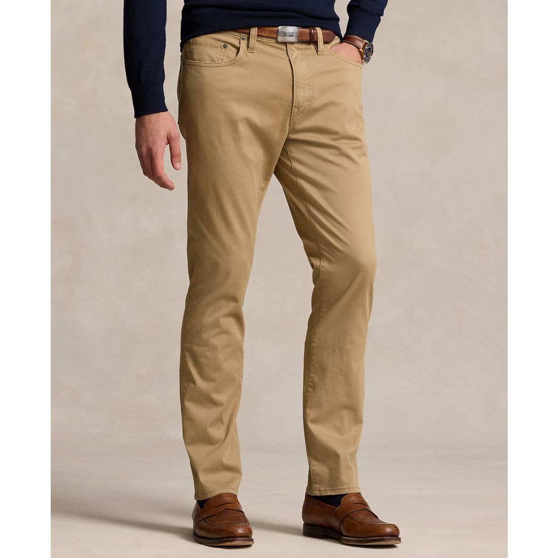 Polo Ralph Lauren Men's Varick Slim Straight Stretch Sateen Pants