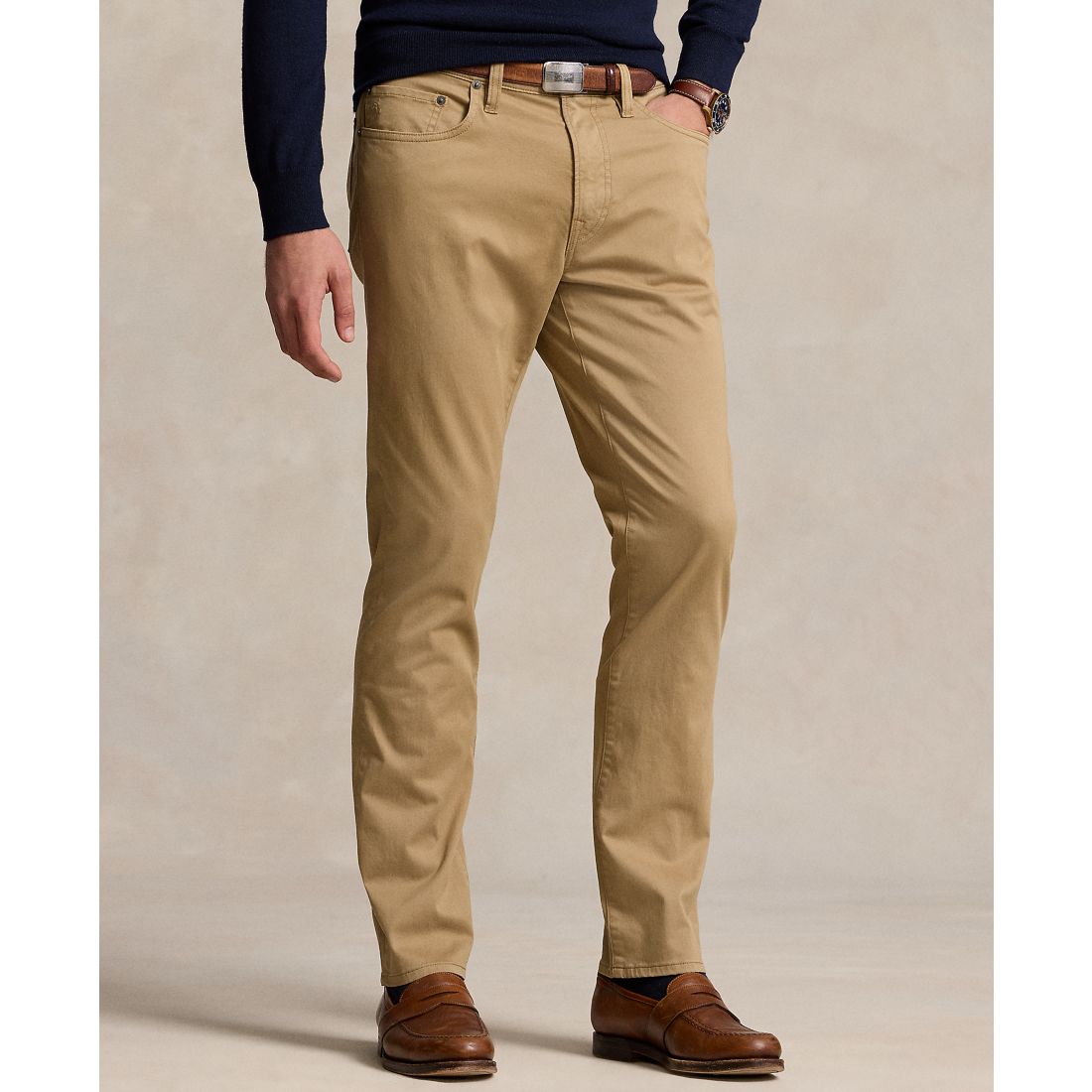 Polo Ralph Lauren Men's Varick Slim Straight Stretch Sateen Pants