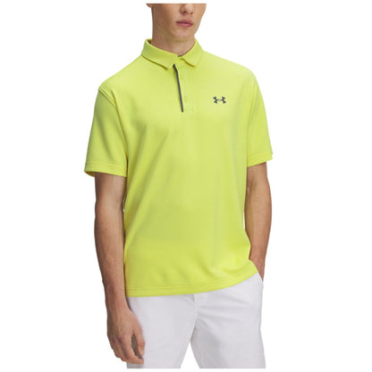 Under Armour Men's Tech Polo T-Shirt - 728 Sonic Yellow // Pitch Gray