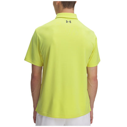 Under Armour Men's Tech Polo T-Shirt - 728 Sonic Yellow // Pitch Gray