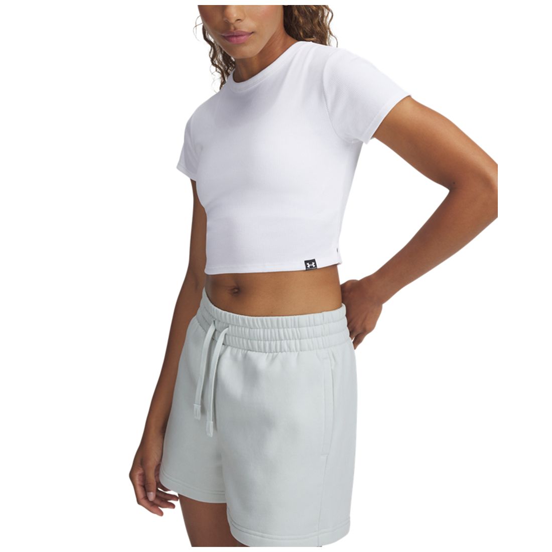 Under Armour Women's Rival Ribbed Cropped T-Shirt
