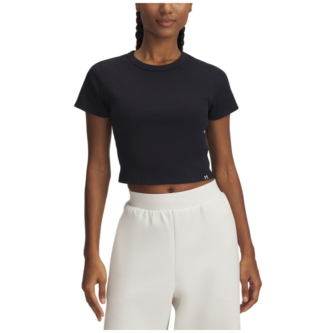 Under Armour Women's Rival Ribbed Cropped T-Shirt