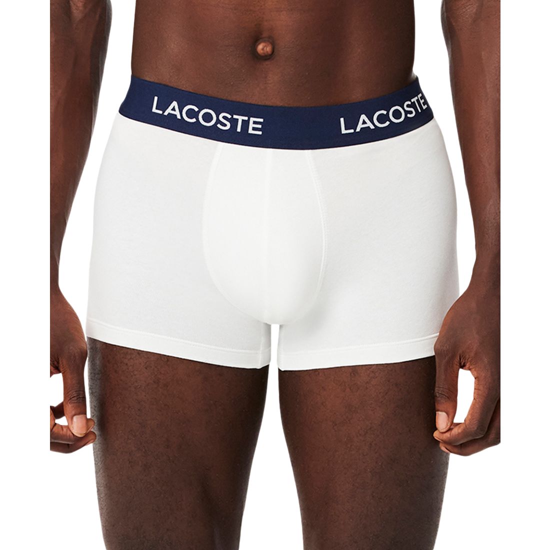 Lacoste Men's 5-Pack Regular-Fit Stretch Logo Band Trunk Underwear