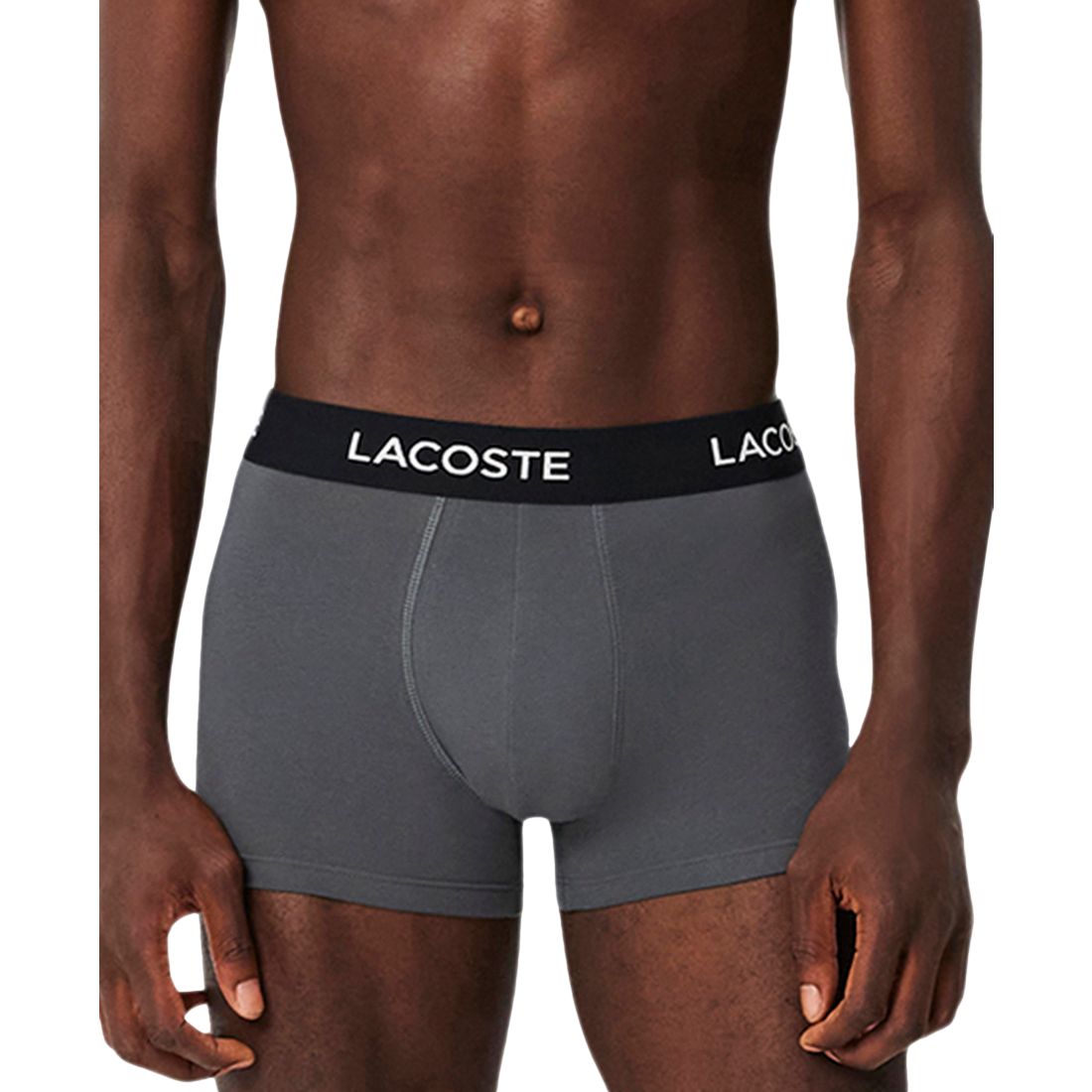 Lacoste Men's 5-Pack Regular-Fit Stretch Logo Band Trunk Underwear