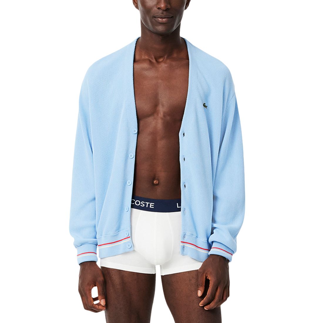 Lacoste Men's 5-Pack Regular-Fit Stretch Logo Band Trunk Underwear