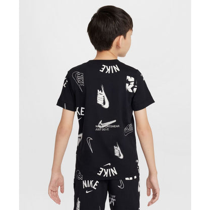 Nike Big Kids Sportswear Printed Cotton T-Shirt
