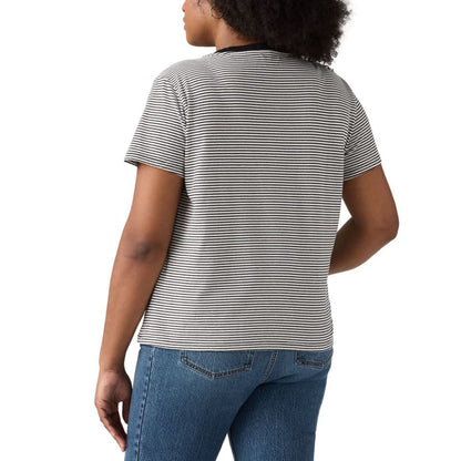 Levi's Plus Size Perfect Cotton Striped Short-Sleeve Tee