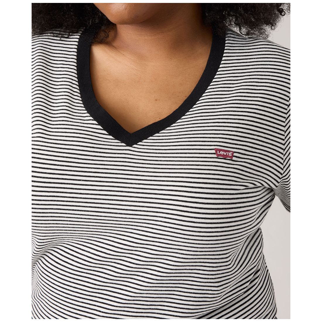 Levi's Plus Size Perfect Cotton Striped Short-Sleeve Tee