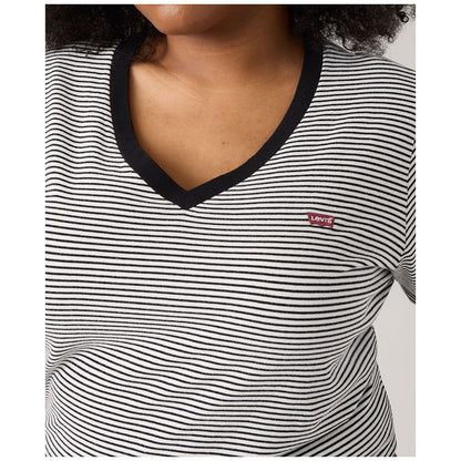 Levi's Plus Size Perfect Cotton Striped Short-Sleeve Tee