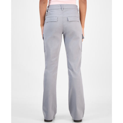 Madden Girl Juniors' High-Rise Twill Bootcut Cargo Pants