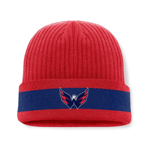 Fanatics Men's Red Washington Capitals Blueliner Cuffed Knit Hat