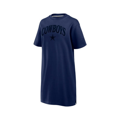 Fanatics Women's Navy Dallas Cowboys Elements Go Tri-Blend Dress