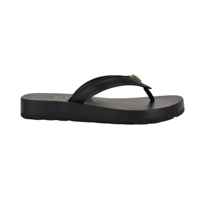 Guess Women's Candry Triangle Logo Eva Thong Flip Flop Sandals