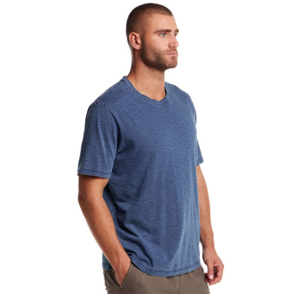 Weatherproof Vintage Men's Short Sleeve Indigo Crewneck T-Shirt