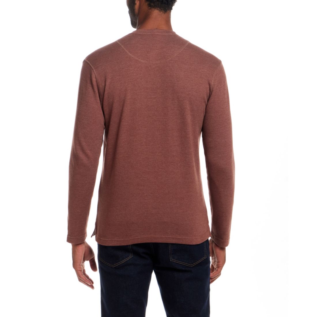 Weatherproof Vintage Men's Long Sleeve Waffle Henley Neck T-Shirt