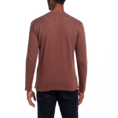 Weatherproof Vintage Men's Long Sleeve Waffle Henley Neck T-Shirt