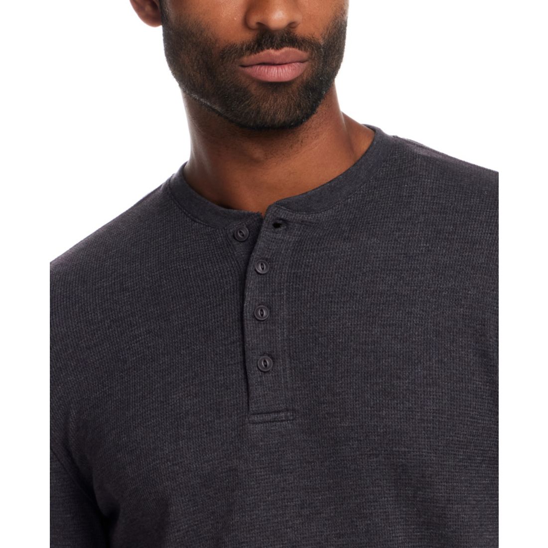 Weatherproof Vintage Men's Long Sleeve Waffle Henley Neck T-Shirt