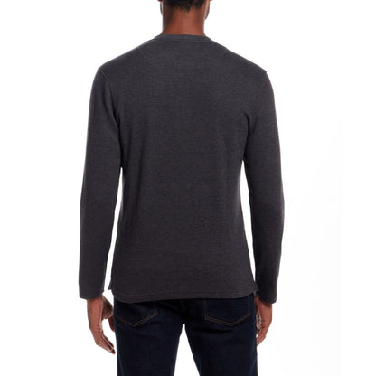Weatherproof Vintage Men's Long Sleeve Waffle Henley Neck T-Shirt