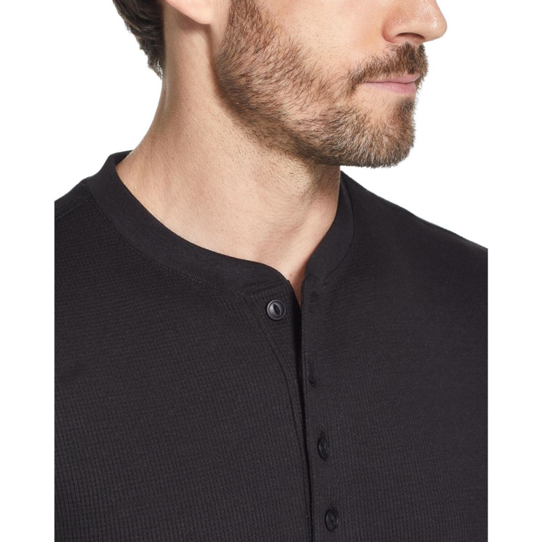 Weatherproof Vintage Men's Long Sleeve Waffle Henley Neck T-Shirt