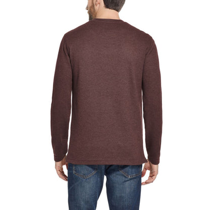 Weatherproof Vintage Men's Long Sleeve Waffle Henley Neck T-Shirt
