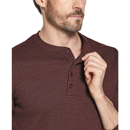 Weatherproof Vintage Men's Long Sleeve Waffle Henley Neck T-Shirt